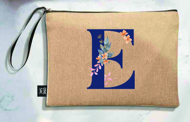 Sac à main Lettre E (Modèles variés) (25 × 18 × 1 cm)